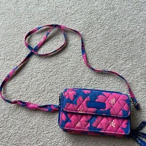 Vera Bradley wallet with shoulder strap